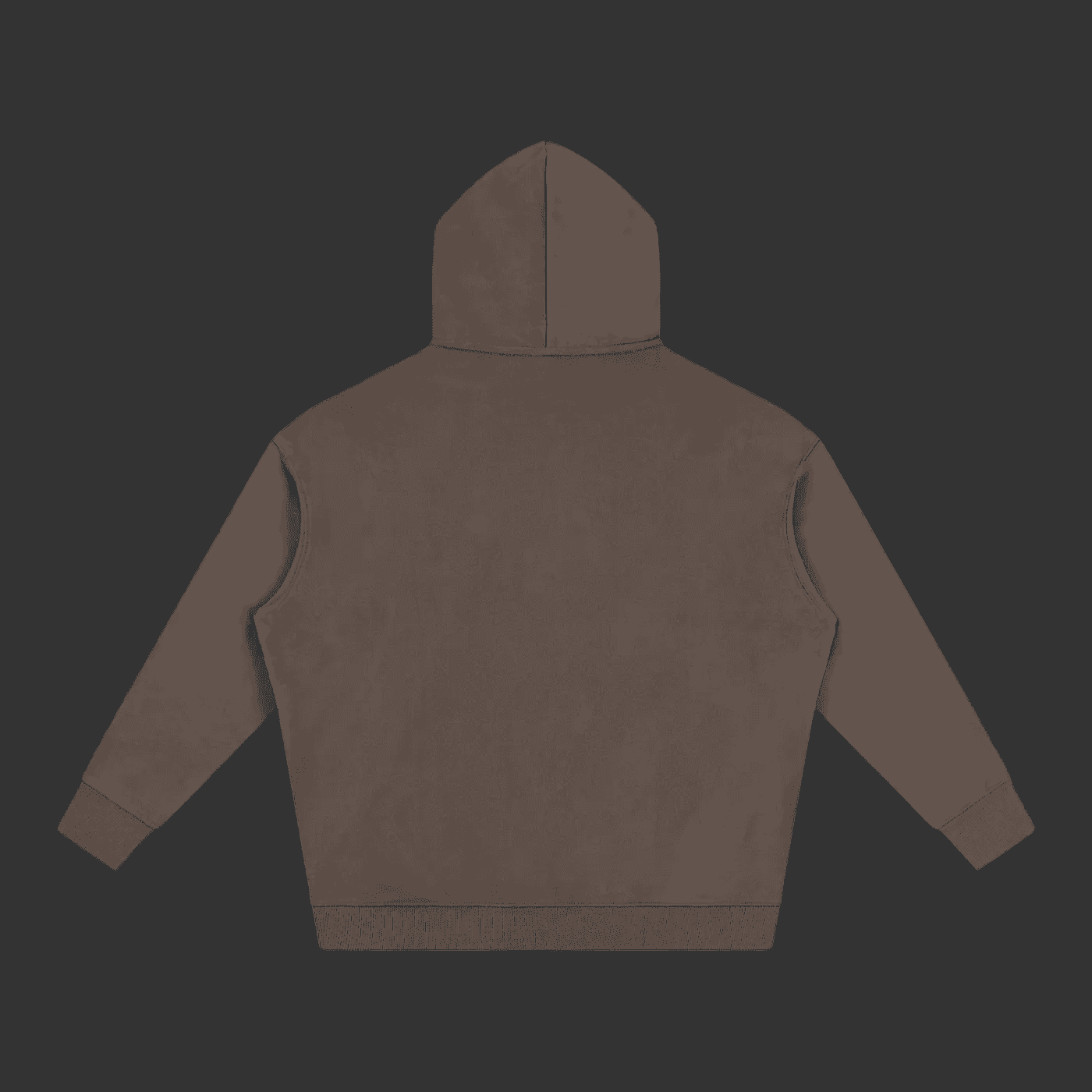 Brown hoodie on a gray background