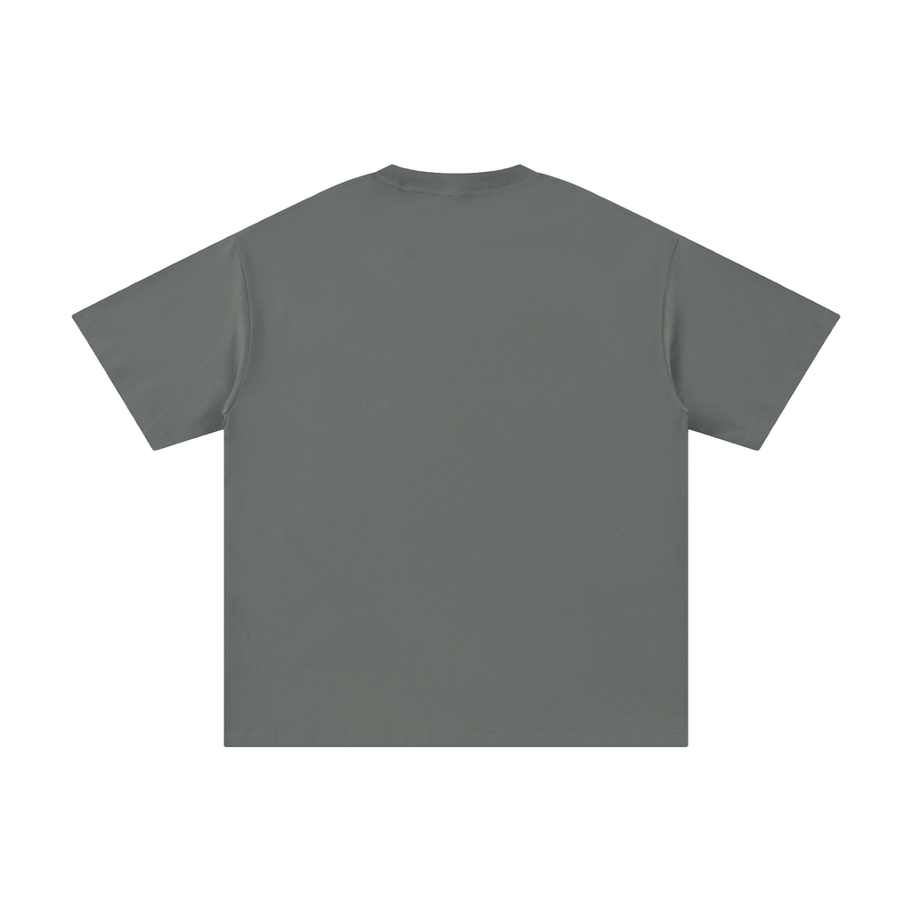 Plain gray t-shirt on a gray background