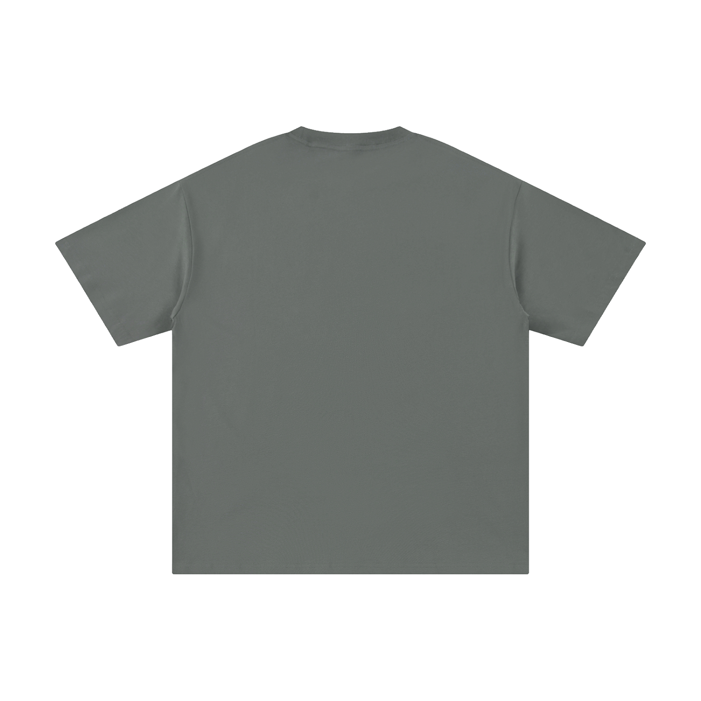 Plain gray t-shirt on a gray background