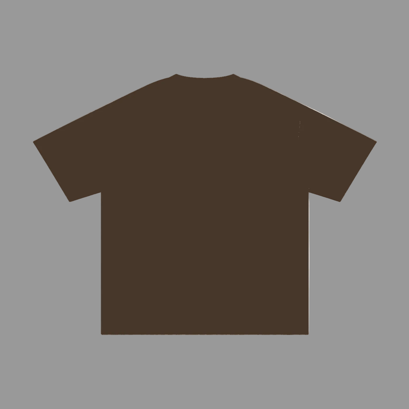 Black t-shirt on a gray background