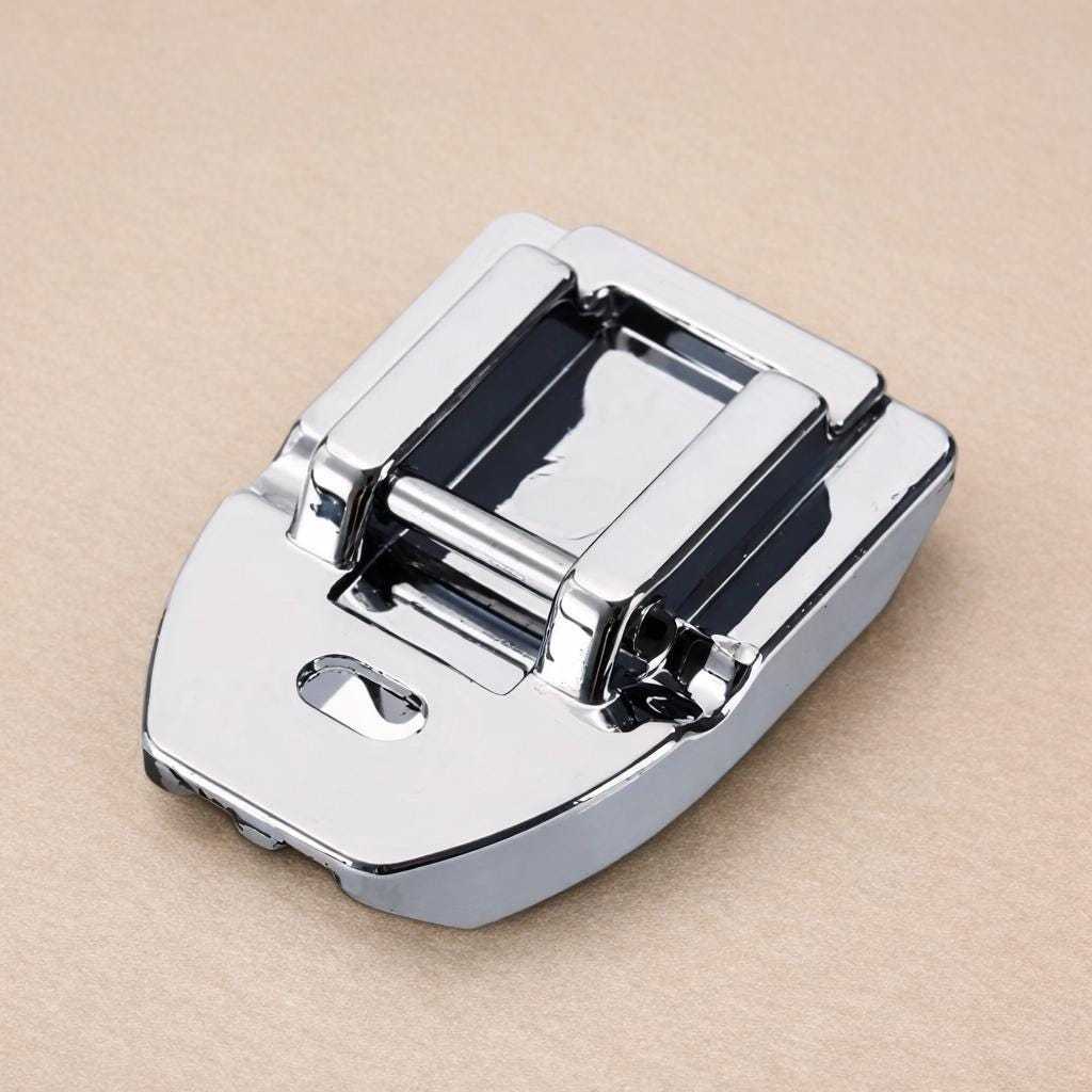 Invisible zipper presser foot for low shank sewing machines designed for precise zipper installation and professional finishes