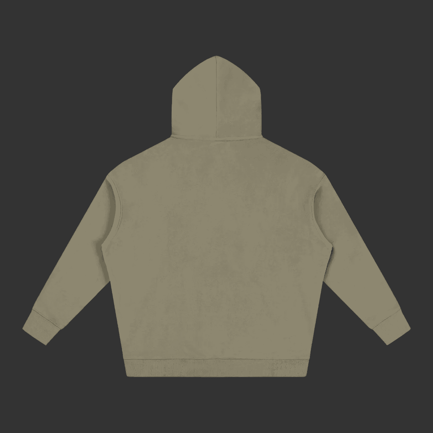 Khaki hoodie on a gray background