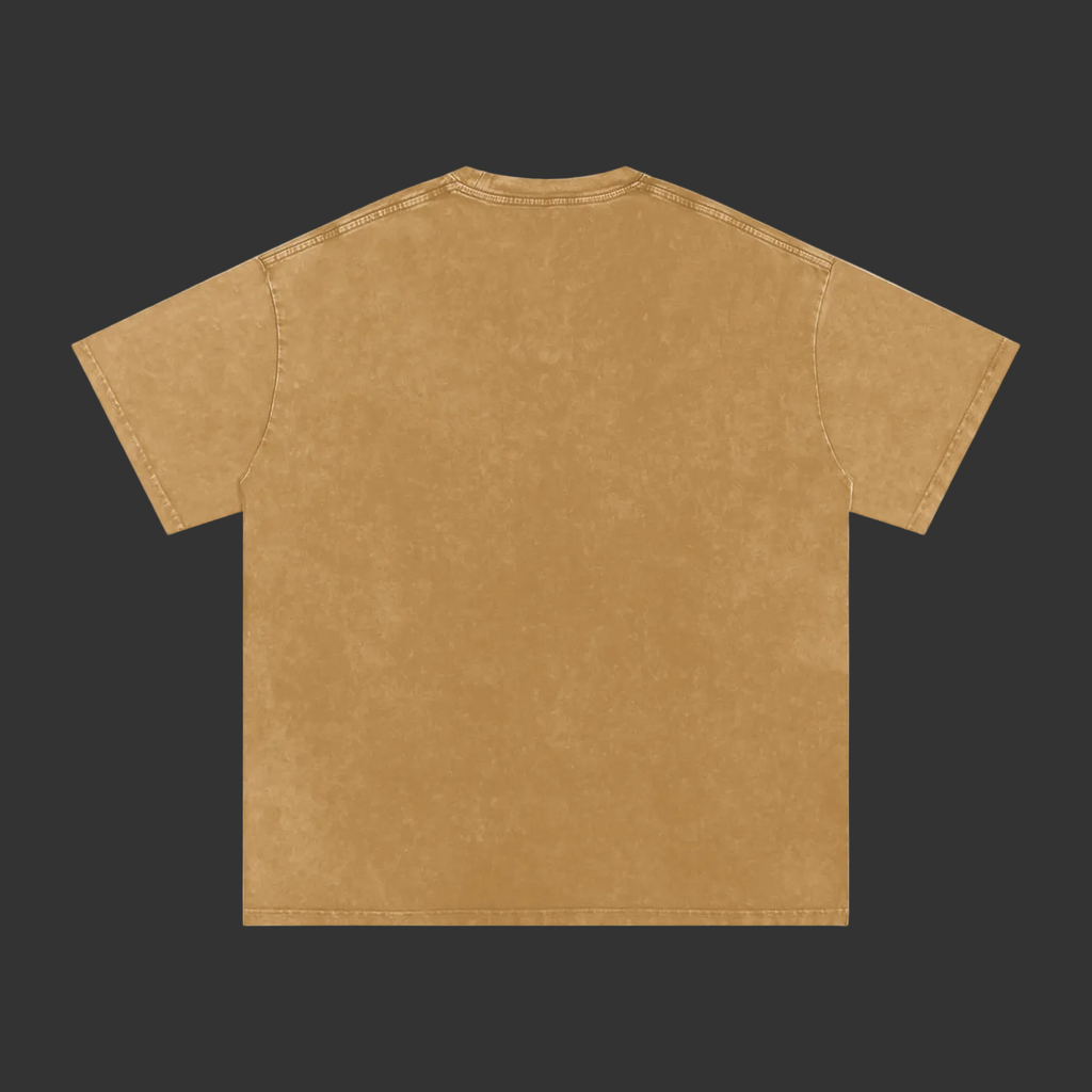 Brown t-shirt on a gray background