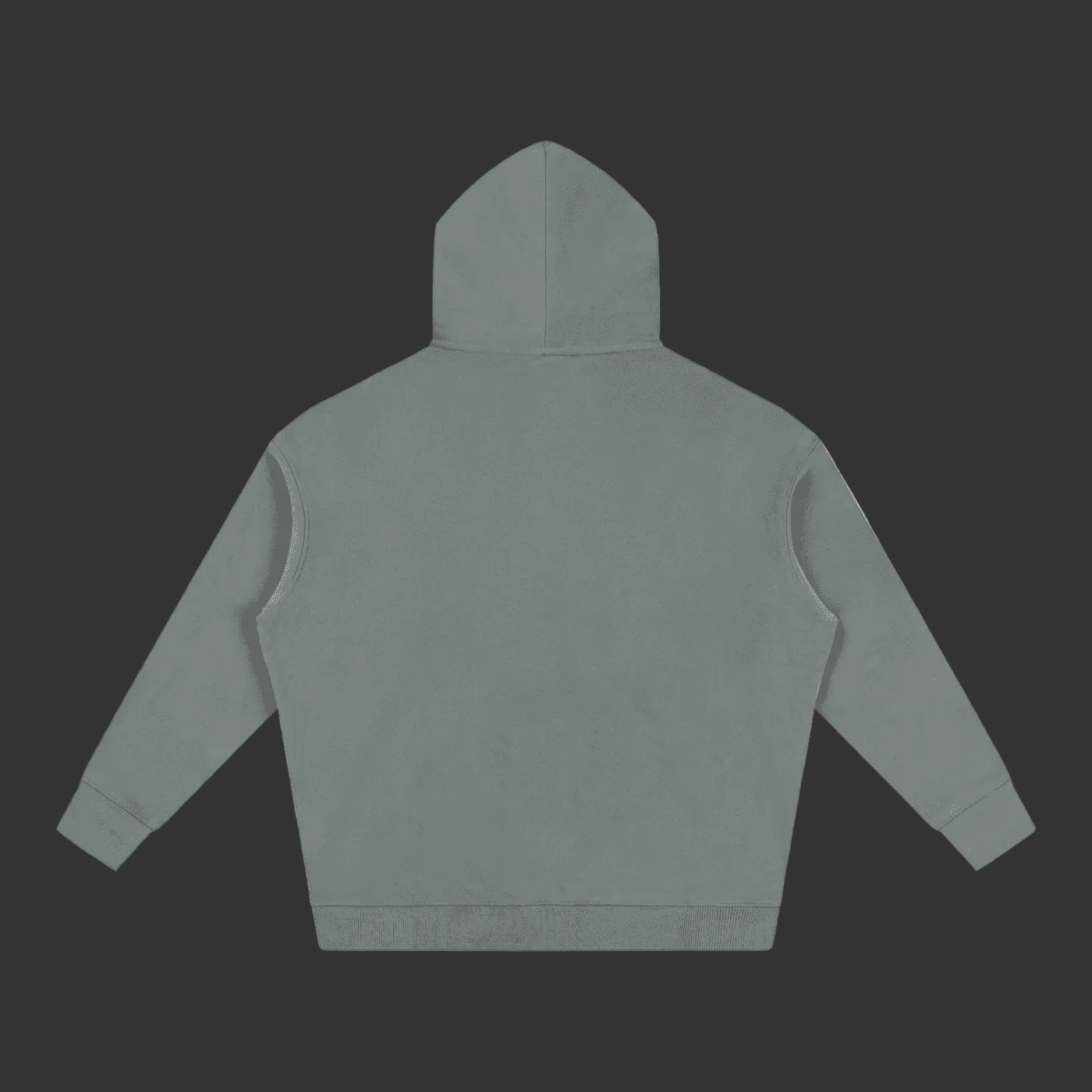 Gray hoodie on a gray background