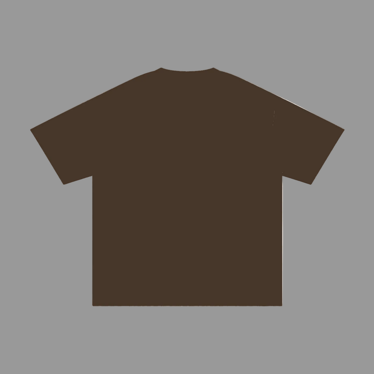 Black t-shirt on a gray background
