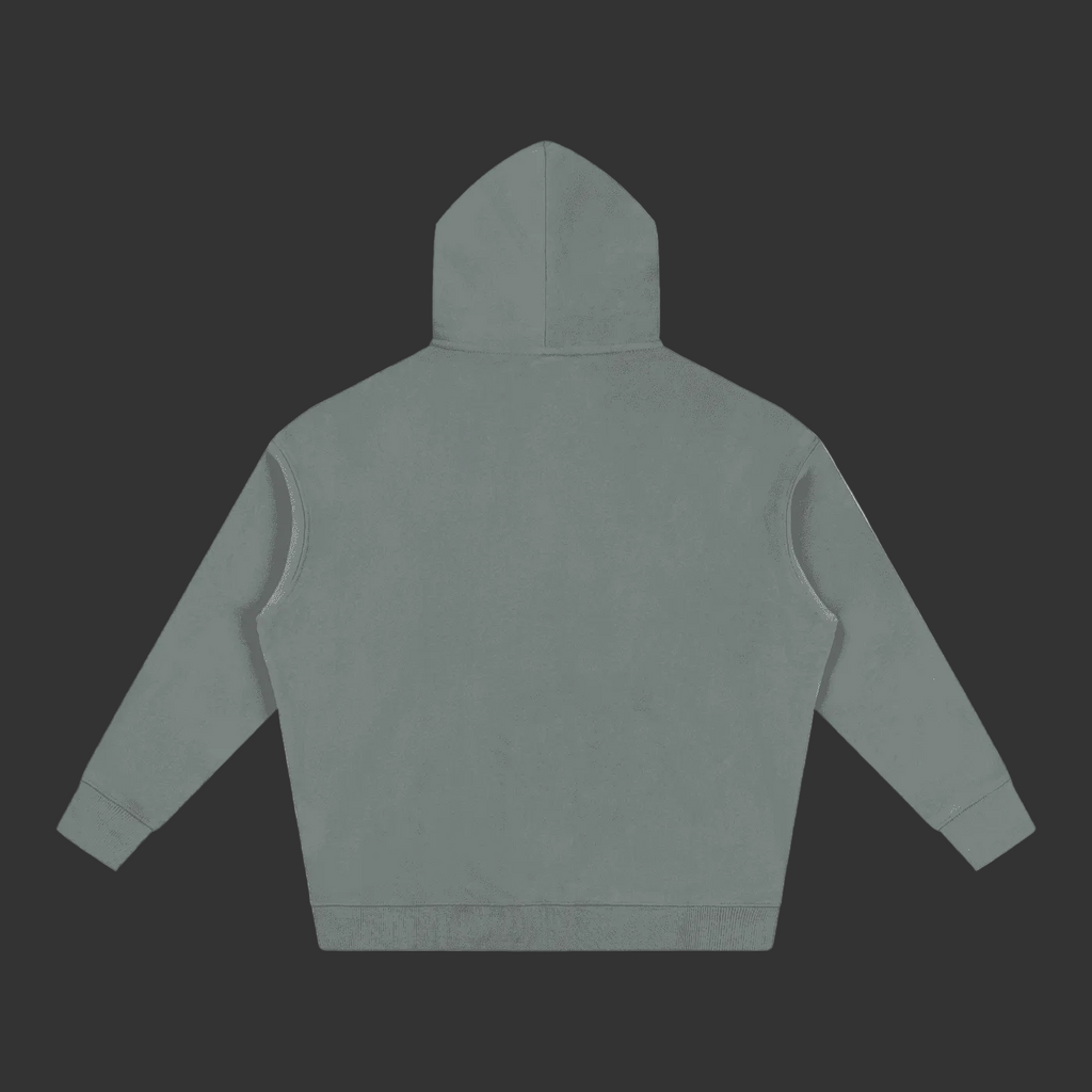 Gray hoodie on a gray background