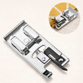 Overlock presser foot attachment for sewing machines designed to create smooth edges and professional seam finishes