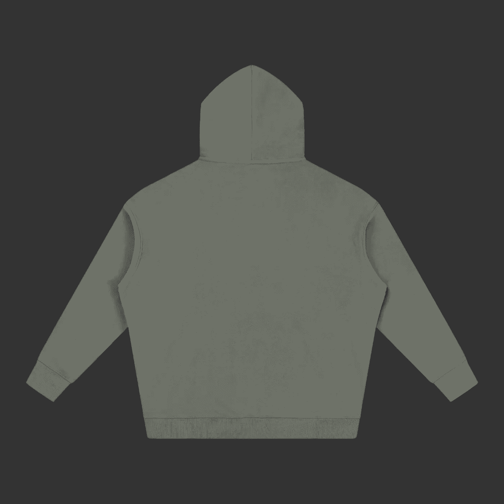 Gray hoodie on a gray background