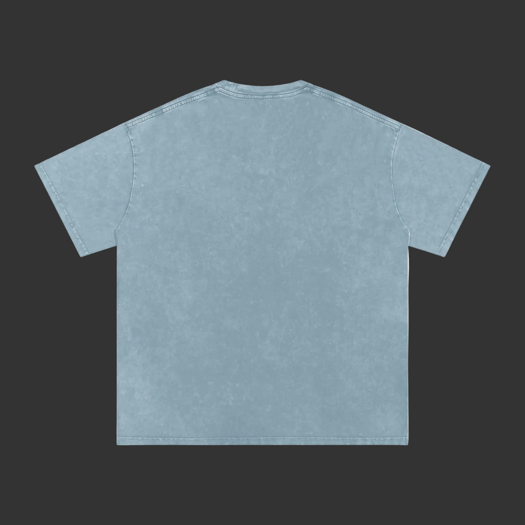 Light blue t-shirt on a gray background