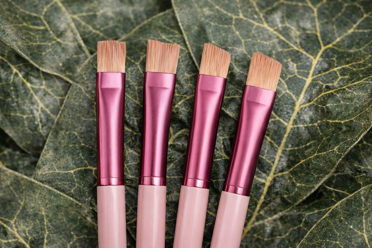 13 Pc Pink Makeup Brush Set with Case | Soft Synthetic | Beginner Friendly