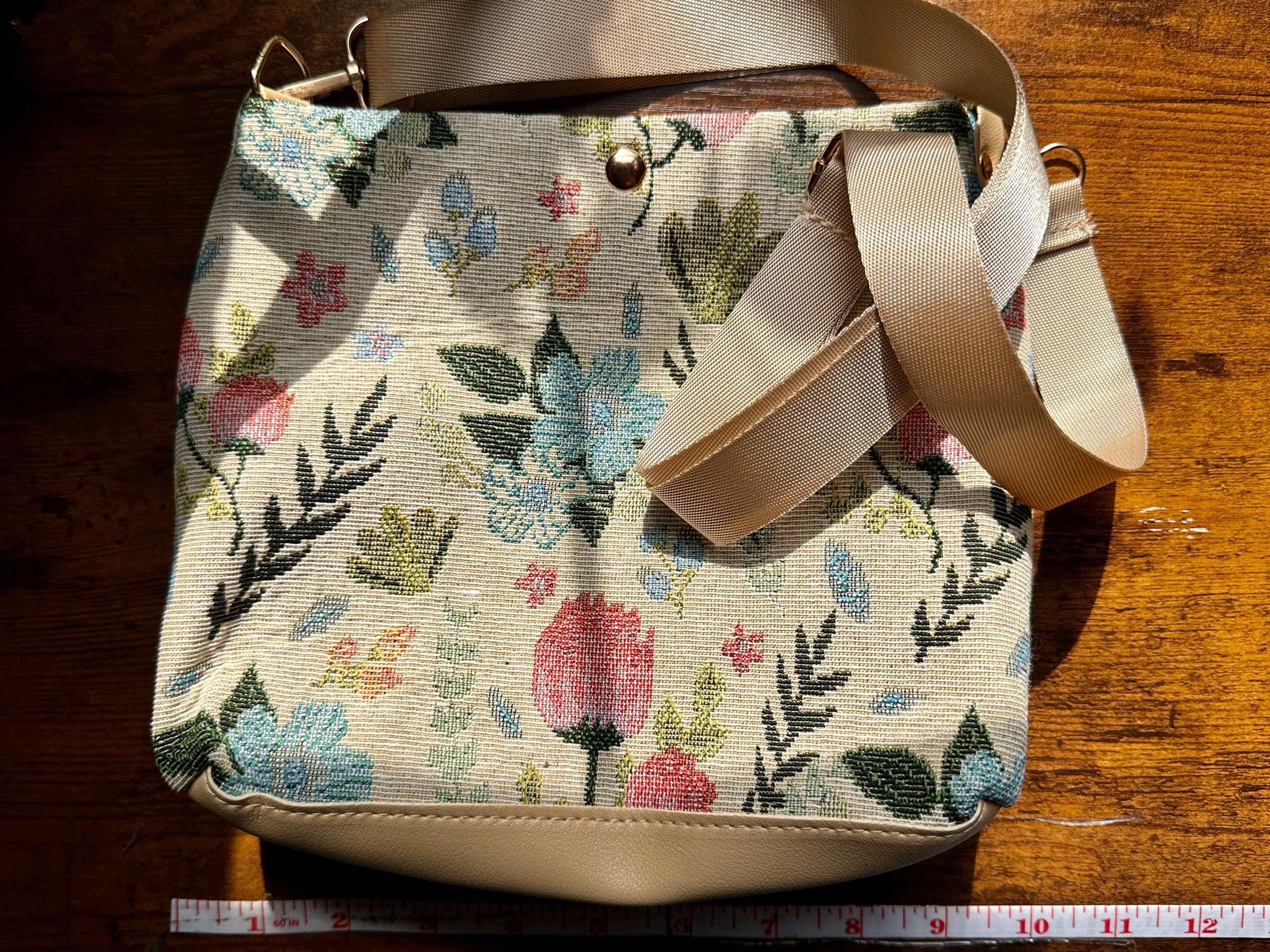 Women’s Bohemian Bag| Embroidered Crossbody Bag - Multicolor Floral Design with Adjustable Strap