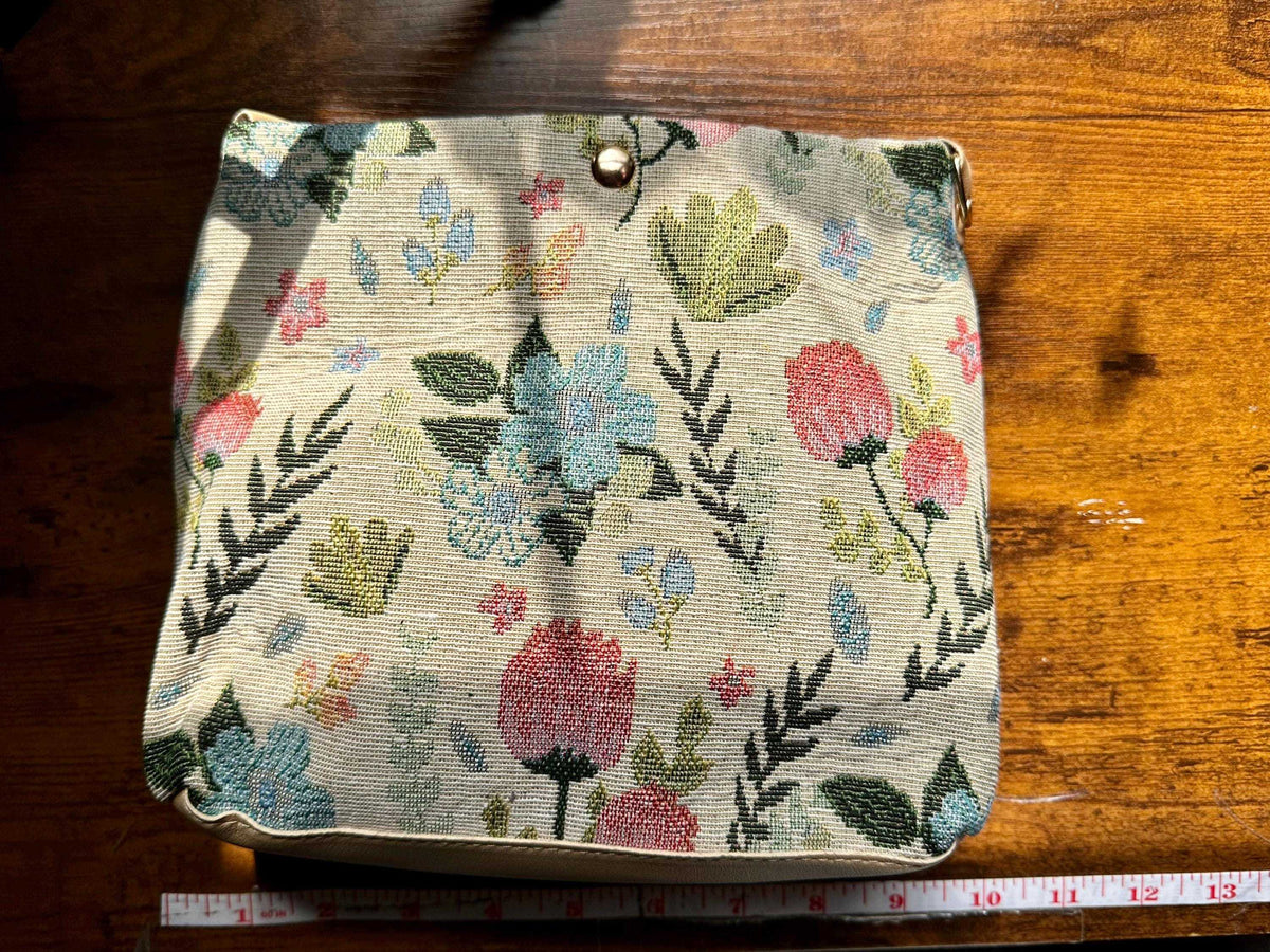 Women’s Bohemian Bag| Embroidered Crossbody Bag - Multicolor Floral Design with Adjustable Strap