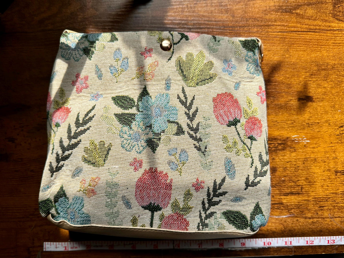 Women’s Bohemian Bag| Embroidered Crossbody Bag - Multicolor Floral Design with Adjustable Strap
