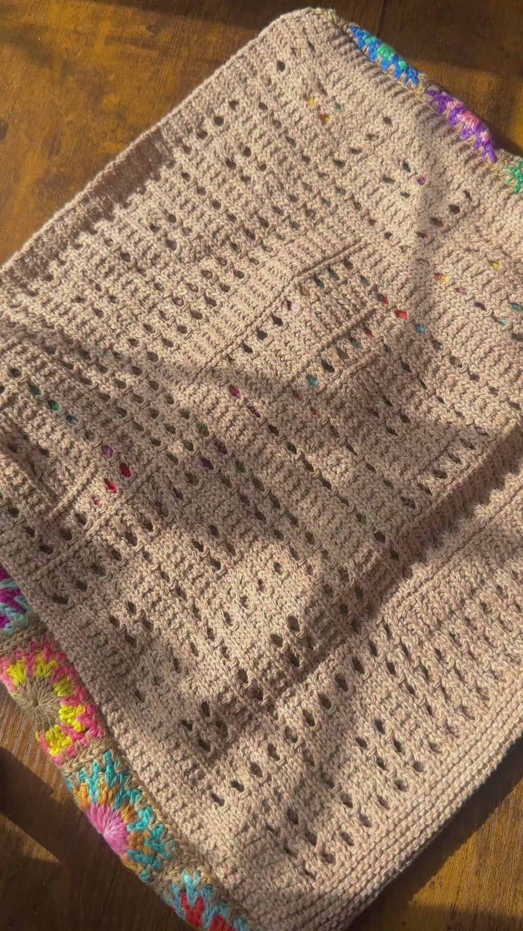 Gehäkelte Tragetasche | Boho Granny Square Umhängetasche